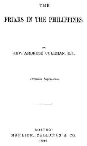 [Gutenberg 36438] • The Friars in the Philippines